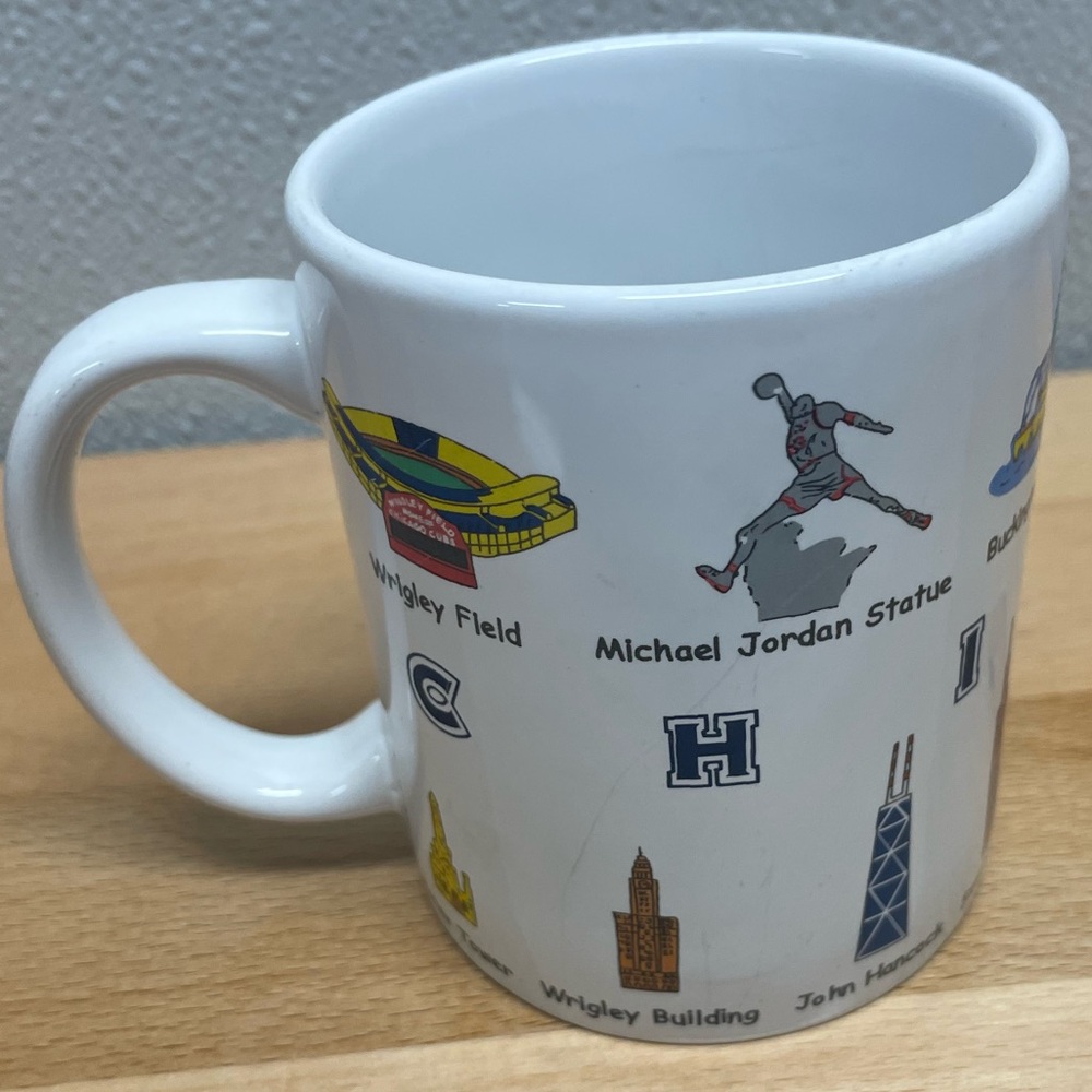 Chicago Coffee Cup, Chicago, Illinois Landmarks Mug. Very Nice Clean Cup